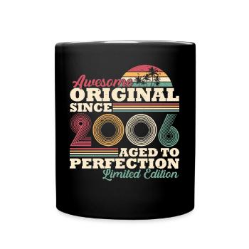 2006 vintage vintage retro cadeau d’anniversaire - Mug uni - noir - Devant