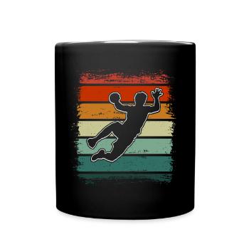 Handball Handballer - Tasse einfarbig - Schwarz - Vorne