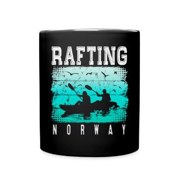 Rafting Norvège - Canoë - Kayak - Eaux vives - Mug uni - noir - Devant