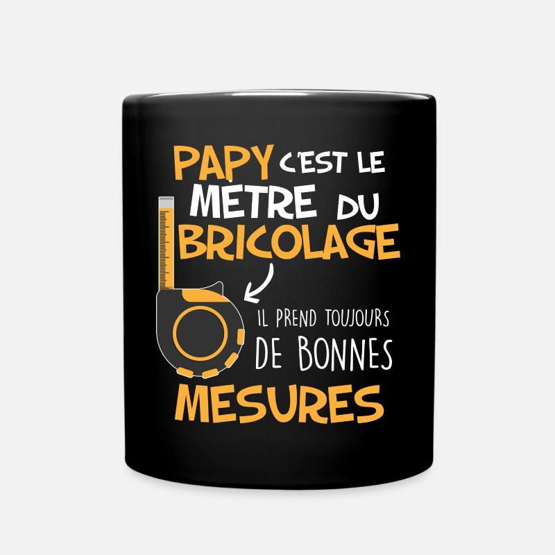 Papy Maître Du Bricolage Cadeau Bricoleur - Mug uni - noir