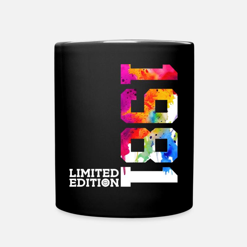 45. GEBURTSTAG LIMITED EDITION 1981 - Tasse einfarbig - Schwarz