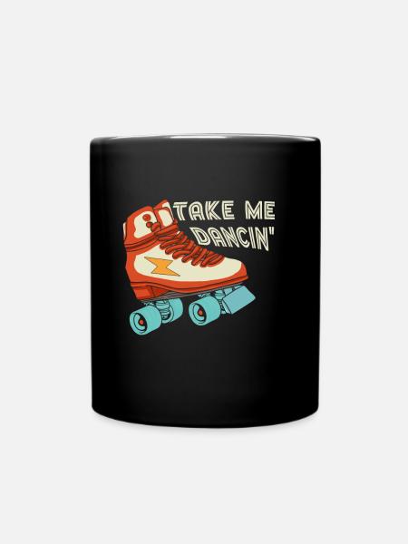 Inline Skater - Tasse einfarbig - Schwarz