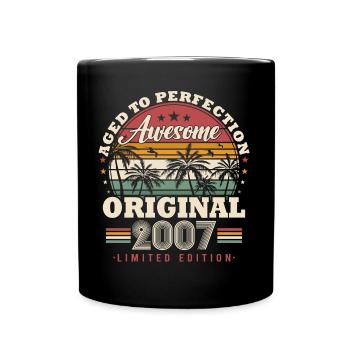 2007 vintage vintage retro cadeau d’anniversaire - Mug uni - noir - Devant