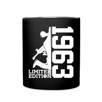 LIMITED EDITION 1963 TISCHLER 63. GEBURTSTAG - Tasse einfarbig - Schwarz - Vorne