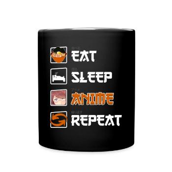 Anime & Manga - Funny Shirt - Geschenk für Fans - Tasse einfarbig - Schwarz - Vorne