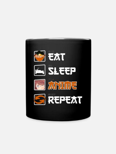 Anime & Manga - Funny Shirt - Geschenk für Fans - Tasse einfarbig - Schwarz