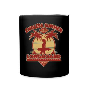 Longboard - Endless Summer - Full Colour Mug - black - Front