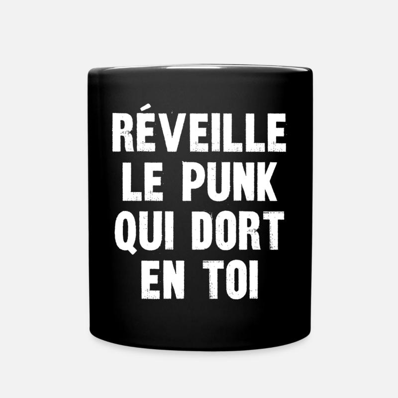 réveille le punk qui dort en toi - Mug uni - noir