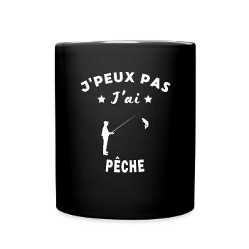 Citation Fishing Humour Confiance - Mug uni - noir - Devant