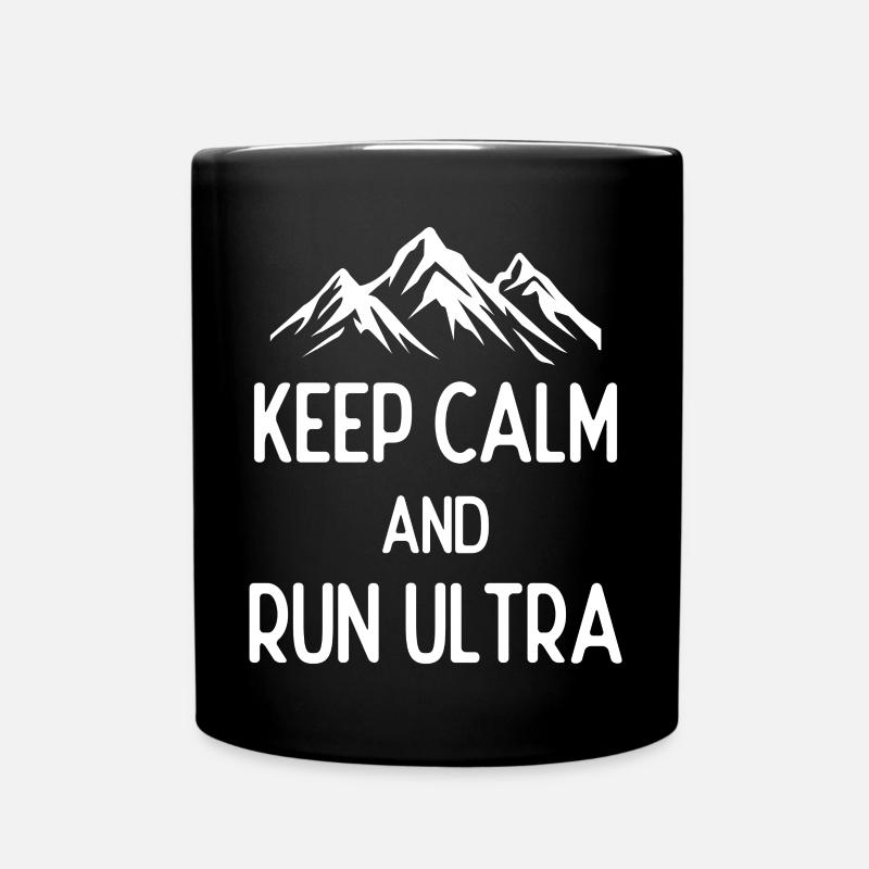 Restez calme et courez Ultra - Mug uni - noir