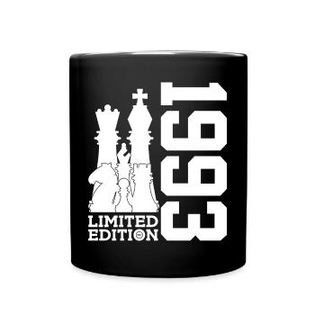 33. GEBURTSTAG SCHACH LIMITED EDITION 1993 - Tasse einfarbig - Schwarz - Vorne