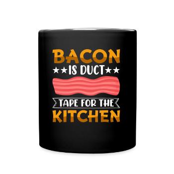 Bacon - Maître grillade - BBQ - Mug uni - noir - Devant