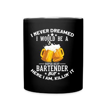 Bartender - Barkeeper - Full Colour Mug - black - Front