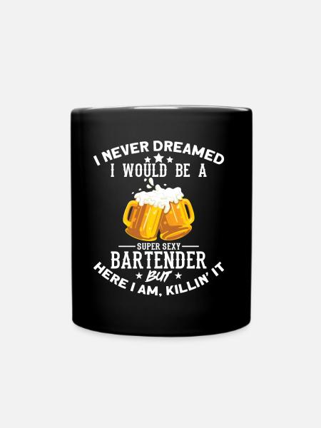 Bartender - Barkeeper - Tasse einfarbig - Schwarz