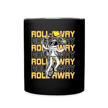 Carnival roll away -Circus- Zirkus - Tasse einfarbig - Schwarz - Vorne