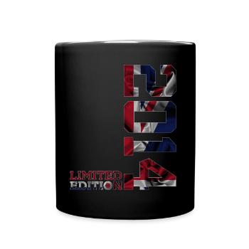 ÉDITION LIMITÉE ANGLETERRE 2014 BRITANNIQUE 12E ANNIVERSAIRE - Mug uni - noir - Devant