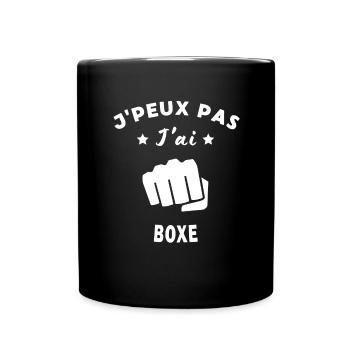 Humour et Sport de Boxe Feminin - Mug uni - noir - Devant
