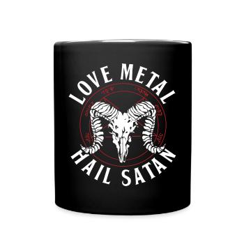 Chemises satanistes - Mug uni - noir - Devant