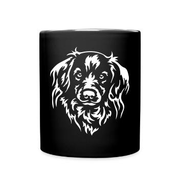Kooikerhondje Head « Black Edition » - Mug uni - noir - Devant