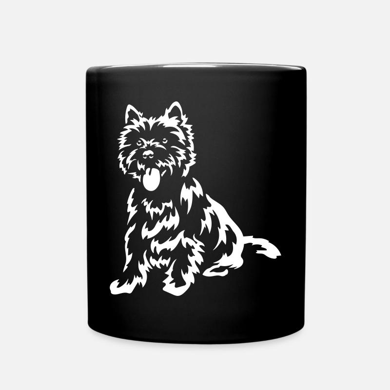 Cairn Terrier "Black Edition" - Tasse einfarbig - Schwarz