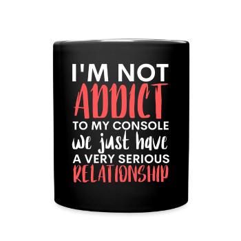 Not Addicted to Console : Serious Bond - Mug uni - noir - Devant