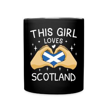 Scotland Flag Scottish flag Alba GB UK - Full Colour Mug - black - Front
