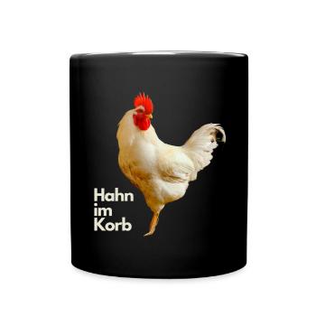 Coq dans le panier - Mug uni - noir - Devant