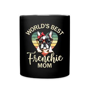 Chien bouledogue français - Mug uni - noir - Devant