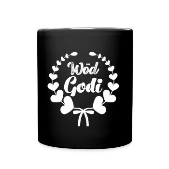 Wöd Godi beste Godi Taufpatin Österreich Taufe - Tasse einfarbig - Schwarz - Vorne