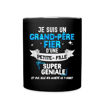 Grand-père Citation Drôle Ppay Et Petite Fille - Mug uni - noir - Devant