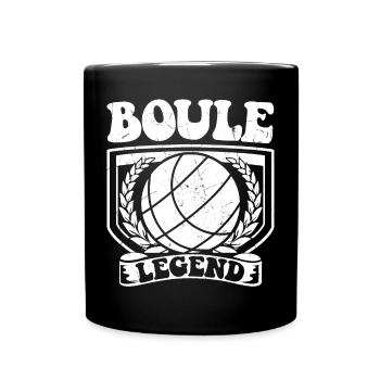 Joueur de pétanque Boule Boule pour Bouler Pétanque Boule - Mug uni - noir - Devant