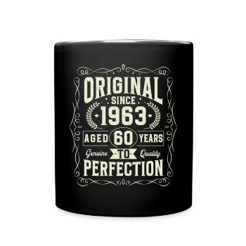 Original since 1963 60th Anniversary - Full Colour Mug - black - Front