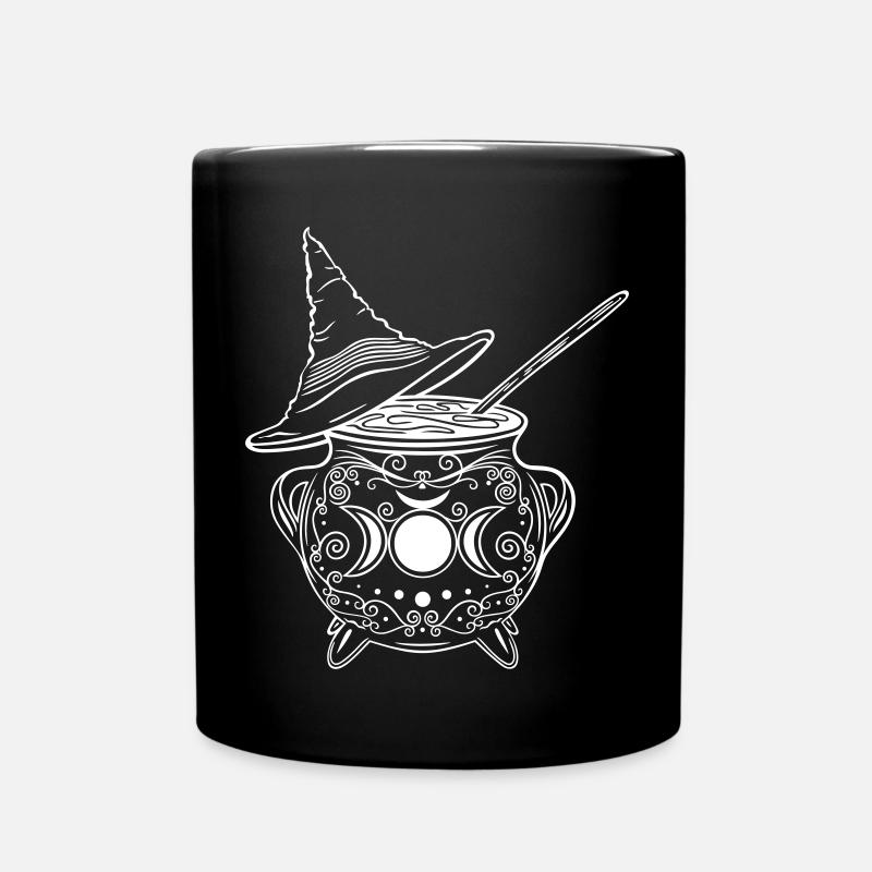 Witch's Cauldron Witch's Hat Witches Walpurgis Night - Full Colour Mug - black