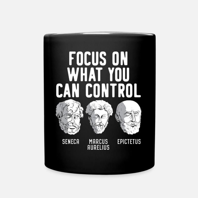 Contrôle du stoïcisme Concentrez-vous sur ce que vous pouvez contrôler - Mug uni - noir