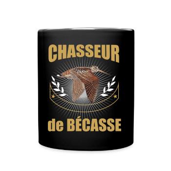 Chasseur de bécasse Citation Pour Homme Chasseur - Mug uni - noir - Devant