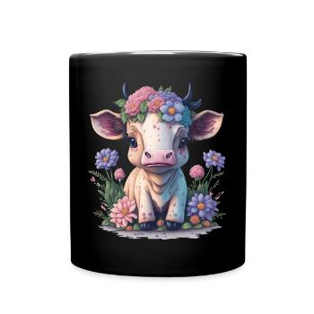 Cow - Full Colour Mug - black - Front