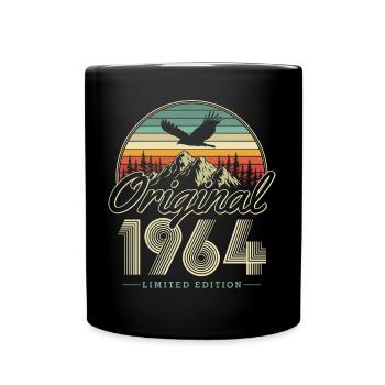 Original 1964 Jahrgang Vintage Geburtstag Geschenk - Tasse einfarbig - Schwarz - Vorne