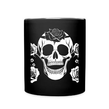 Horreur Crâne Crâne Art Crâne Gothique Heavy Metal - Mug uni - noir - Devant