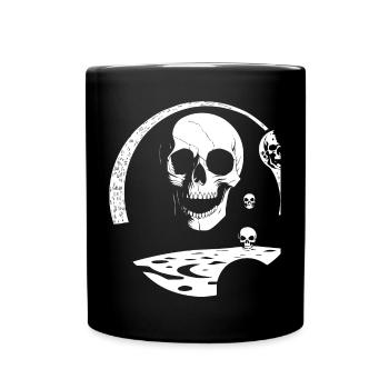Horror Skull Skull Art Skull Gothic Heavy Metal - Full Colour Mug - black - Front