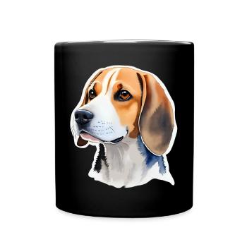 Beagle - Mug uni - noir - Devant