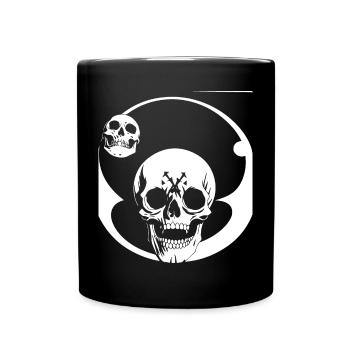 Horreur Crâne Crâne Art Crâne Gothique Heavy Metal - Mug uni - noir - Devant