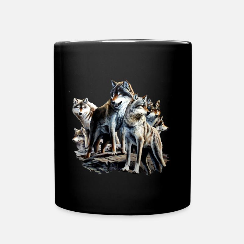 Rudel ohne Schrift - Tasse einfarbig - Schwarz