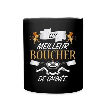 Mon Ami est Boucher Cadeau Drole Le Meilleur - Mug uni - noir - Devant