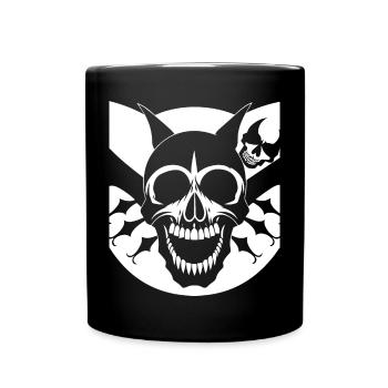 Horreur Crâne Crâne Art Crâne Gothique Heavy Metal - Mug uni - noir - Devant