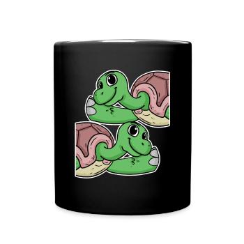 Turtle Turtles - Full Colour Mug - black - Front