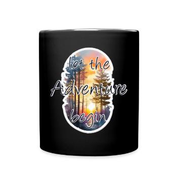 Aventure - Mug uni - noir - Devant