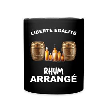 Liberté Egalité Fhum Arrangé - Mug uni - noir - Devant