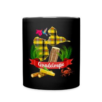 Tambour Musique Traditionnel Et Guadeloupe Madras - Mug uni - noir - Devant