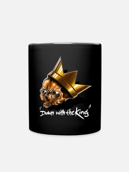 Down with the King - Full Colour Mug - black