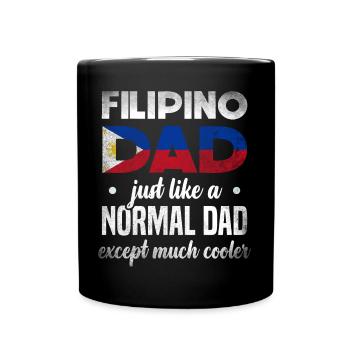Cool Filipino dad for Filipino - Full Colour Mug - black - Front